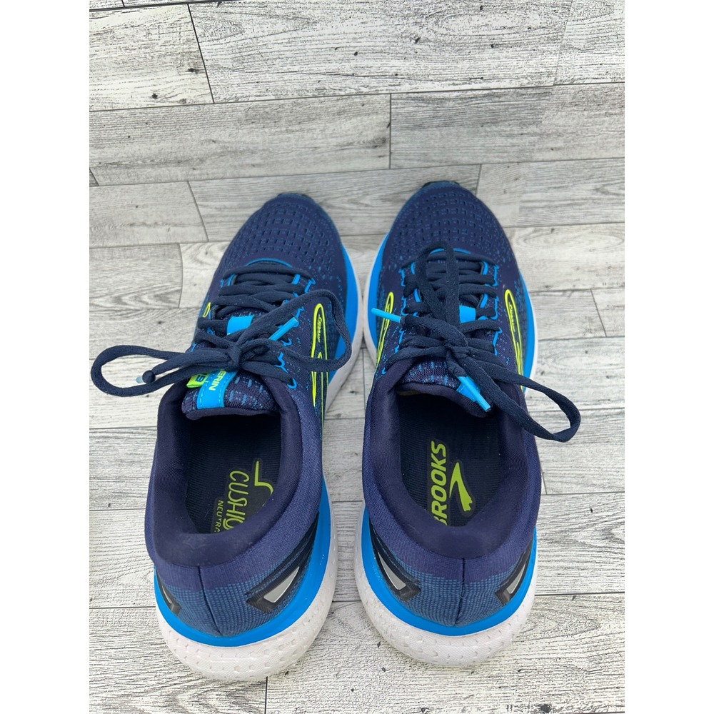 Brooks Glycerin 19 Men Running Shoes Navy Blue Lime 1103561D443 Size 9.5D - Picture 8 of 16